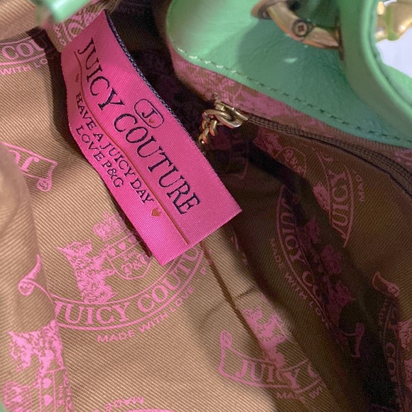 Juicy Couture Green Hobo Bag Like New Excellent Condition - Picture 9 of 11